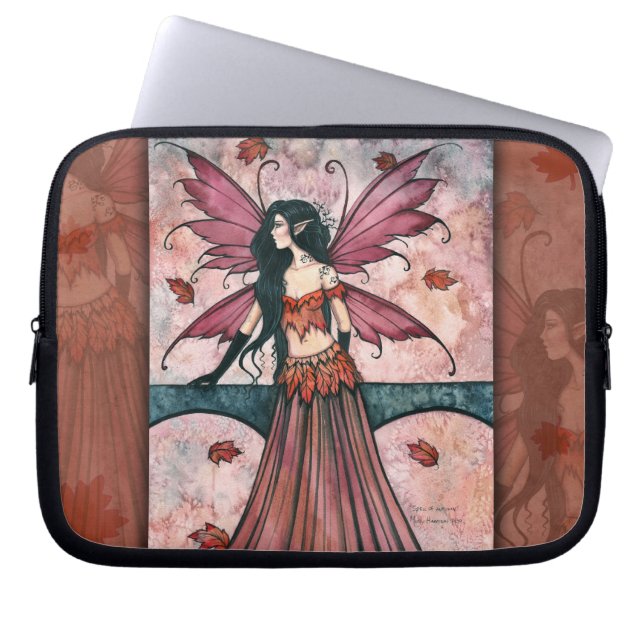 Spell of Autumn Fairy Laptop Sleeve Protector (Front)