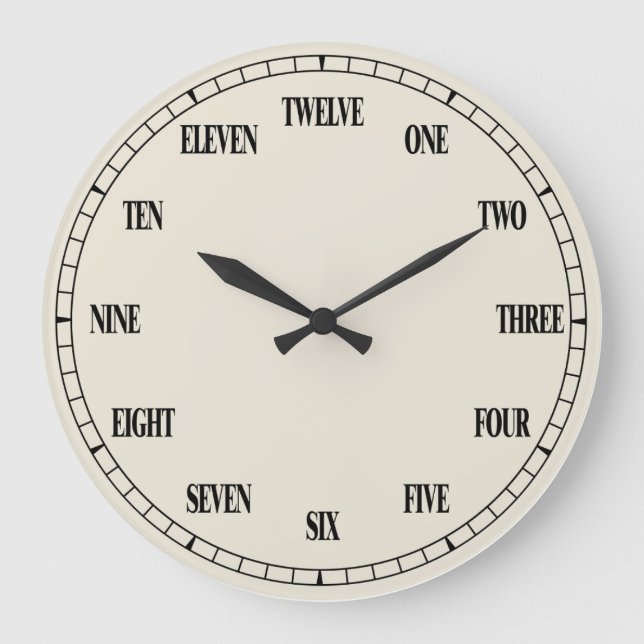 Spell-Out Clock (Front)