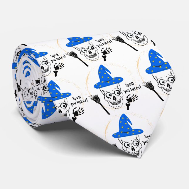 SPELL YOU LATER , SKULL TIE (Rolled)