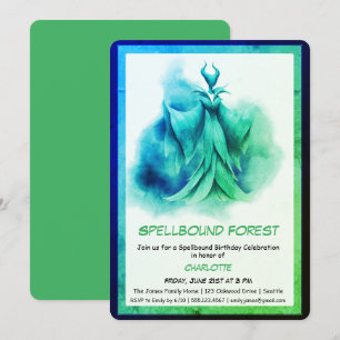 Spellbound Forest – Dark Fairy Birthday Party Invitation