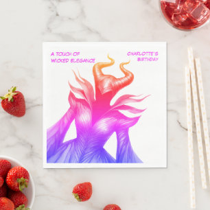 Spellbound Forest – Dark Fairy Birthday Party Napkin