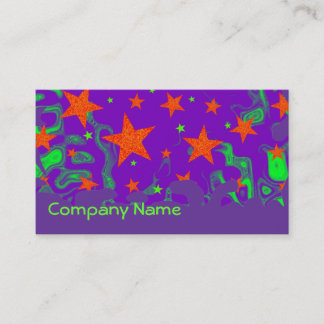 Spellbound Grunge business card purple
