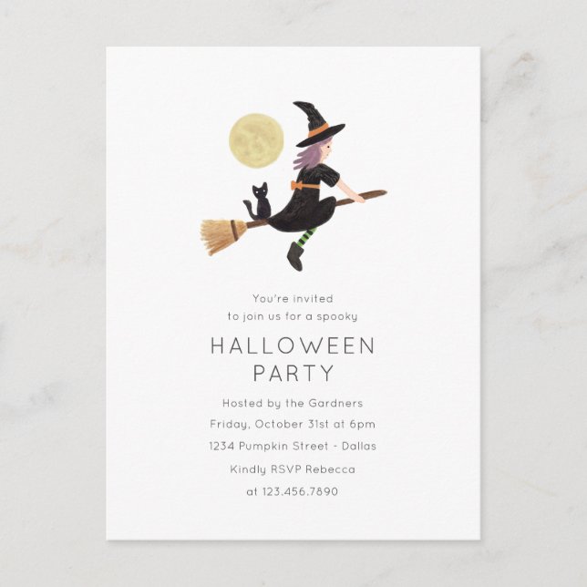 Spellbound Halloween Party Invitation (Front)