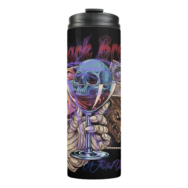 Spellbound Halloween Witch Aesthetic | Vampire Thermal Tumbler (Front)