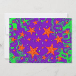 Spellbound purple invitation