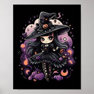 Spellbound Spirits Halloween Witch Art Poster