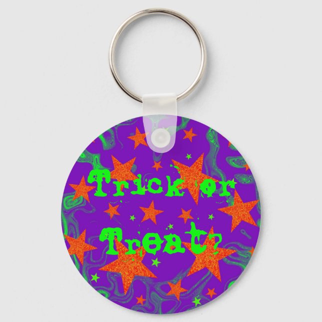 Spellbound 'Trick or Treat?' Keychain (Front)