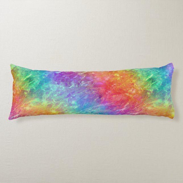 spellcaster - vivid rainbow prism ombre : body cushion (Front)