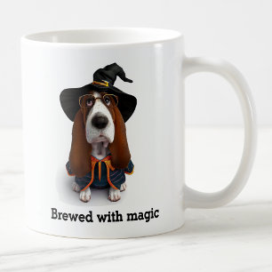 Spellcasting Basset Hound Wizard Dog Coffee Mug