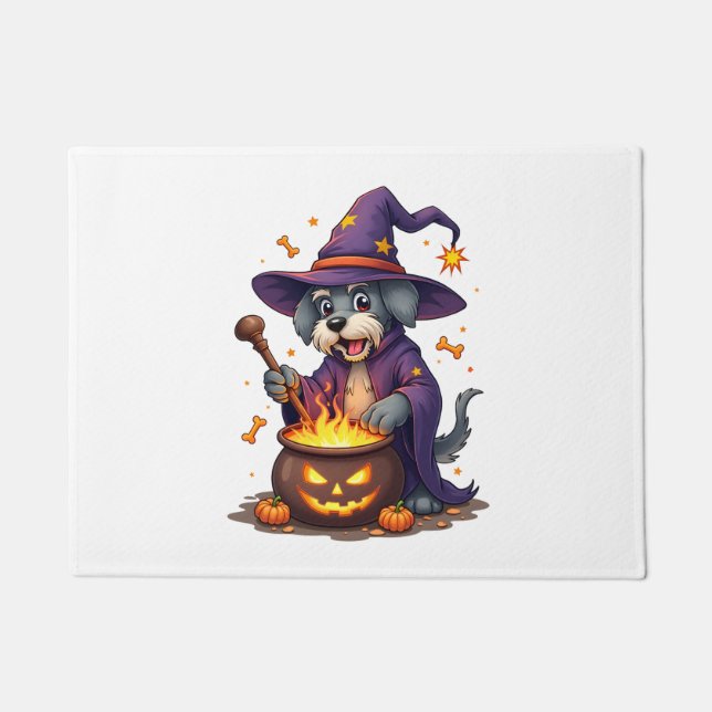 Spellcasting Schnauzer Doormat (Front)