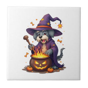 Spellcasting Schnauzer Tile
