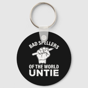 Spellers Of The World Untie Dyslexia Awareness Dys Key Ring