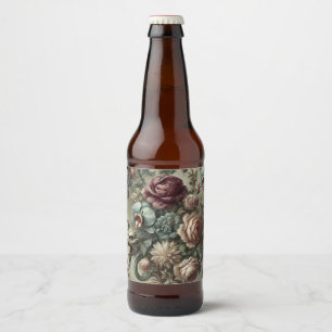 Spellhound – Gothic Floral Baroque Beer Bottle Label