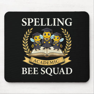 Spelling academic bee squad student team speller mouse pad