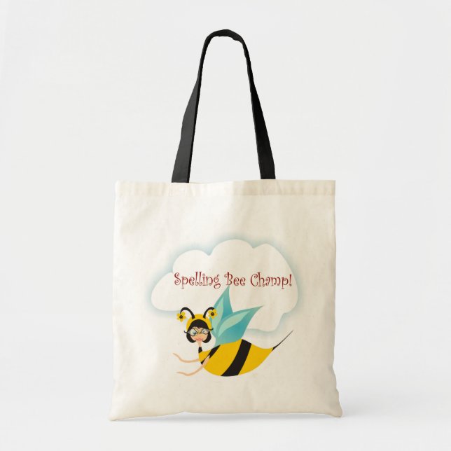 Spelling Bee Champ Tote Bag (Front)