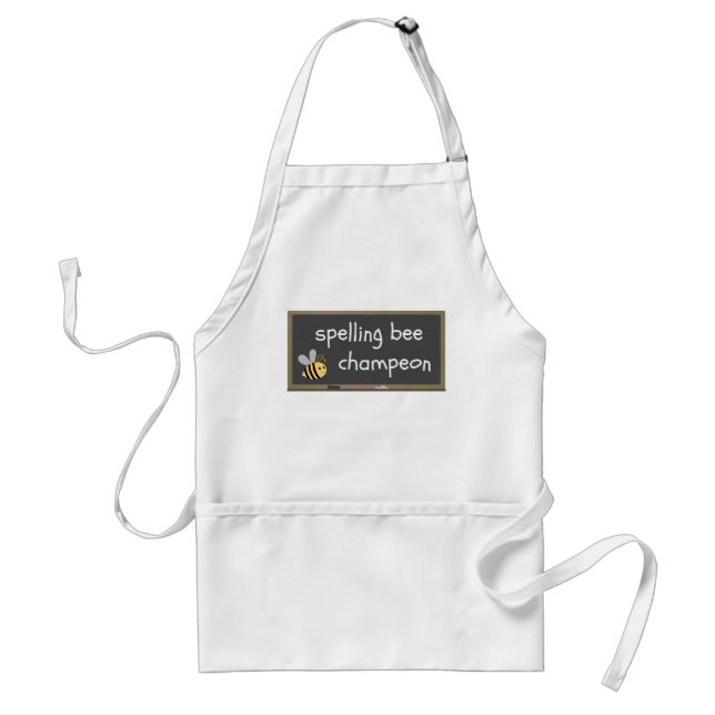 Spelling Bee Champeon Misspelling Humour Standard Apron (Front)