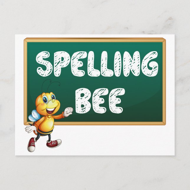 Spelling bee postcard (Front)