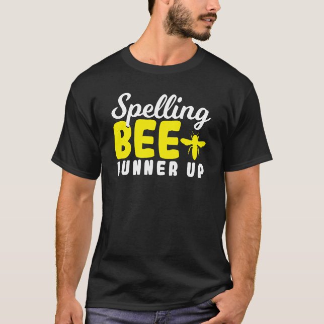 Spelling Bee Runner Up 2nd Place Spelling Bee T-Shirt (Front)