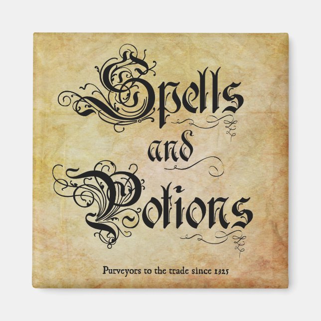 Spells and Potions  Magnet (Front)