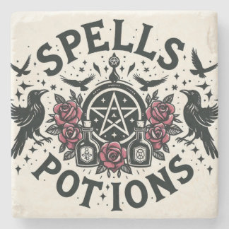 Spells and Potions Stone Coaster