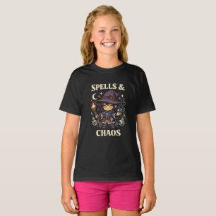 Spells & Chaos Cute Witch – Kawaii Dark Magic Gift T-Shirt