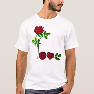 Spells L O V E - Love Rose - Unique & Hand-Painted T-Shirt