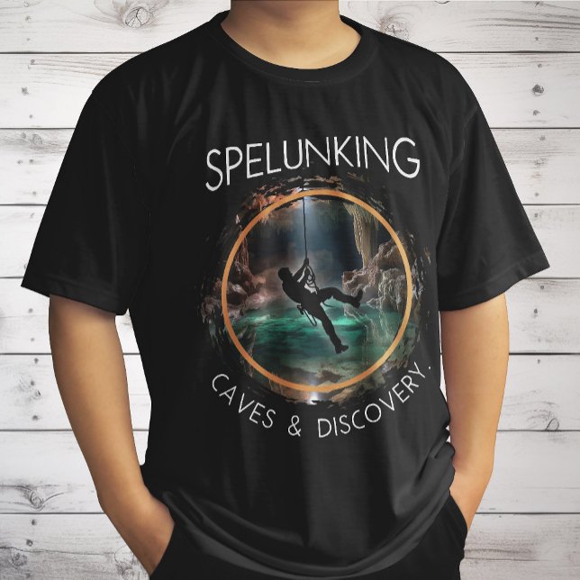 Spelunking, Caves and Discovery Spelunker Natural  T-Shirt (Creator Uploaded)