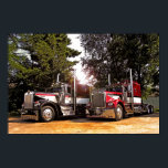 Spencer A Models #1 Poster<br><div class="desc">Two of William A Spencer's beautiful Kenworth A Models</div>