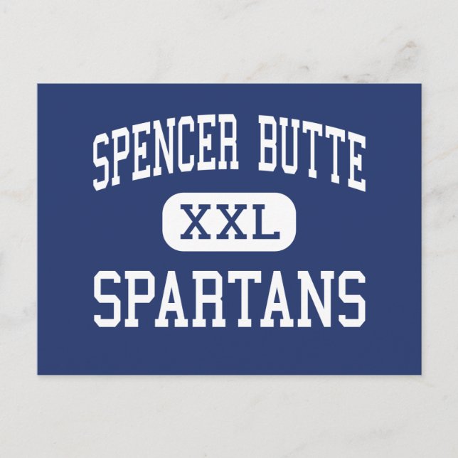 Spencer Butte Spartans Middle Eugene Oregon Postcard (Front)