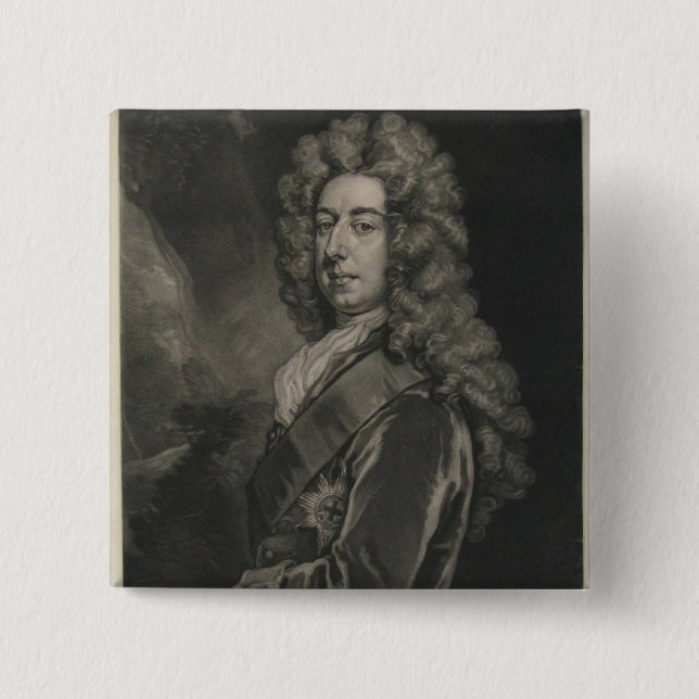 Spencer Compton, Earl of Wilmington 15 Cm Square Badge (Front)
