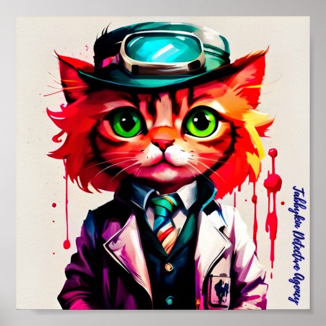 "Spencer" from Tabbykin Detective Agency Poster (Front)