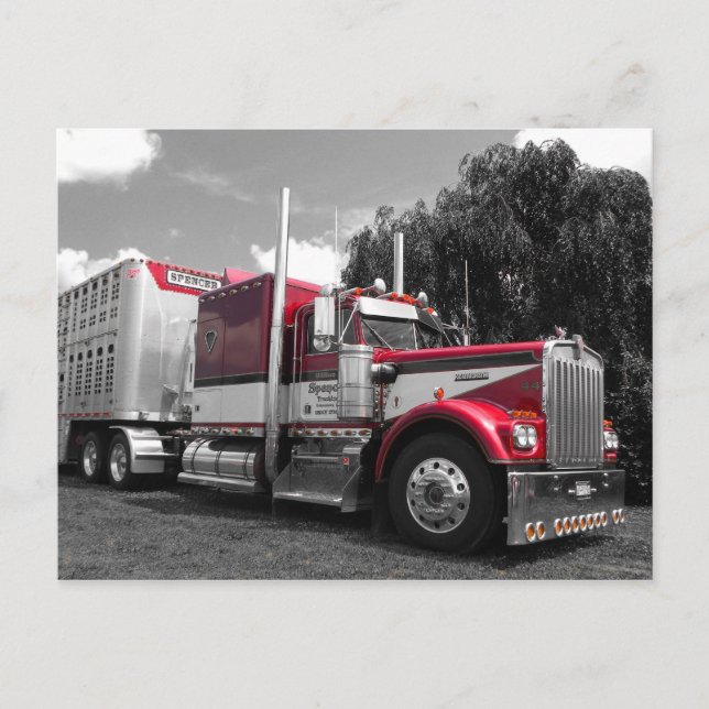Spencer Kenworth W900A Postcard (Front)