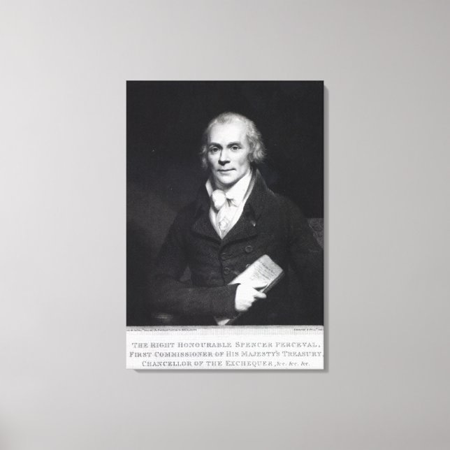 Spencer Perceval Canvas Print (Front)