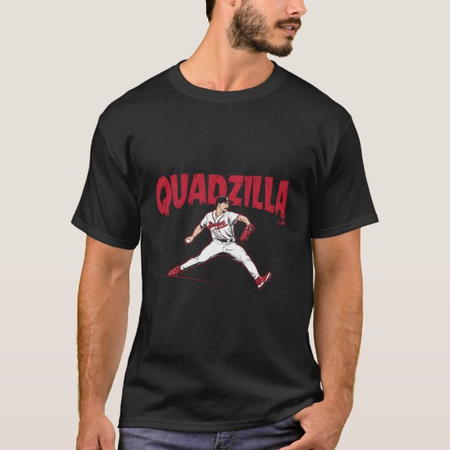 Spencer Strider - Quadzilla - Atlanta Baseball T-Shirt (Front)
