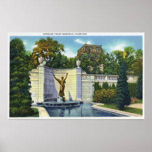 Spencer Trask Memorial Fountain View Poster