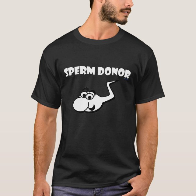 SPERM DONOR DARK TEE (Front)