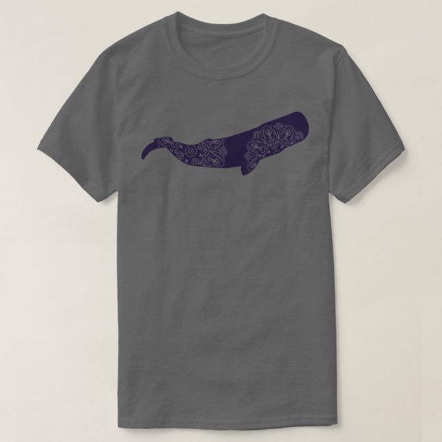 Sperm Whale Mandala T-Shirt (Design Front)
