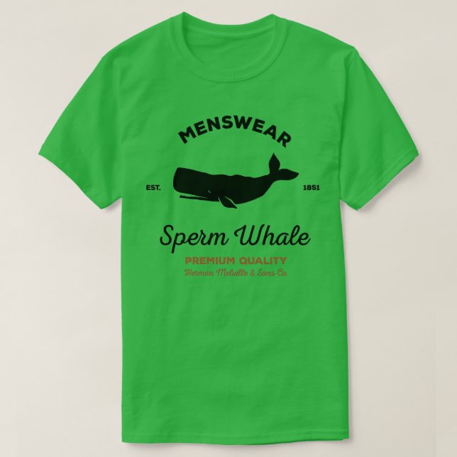 Sperm Whale menswear T-Shirt (Design Front)