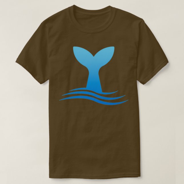 Sperm Whale Sperm Whale Tail in Waves Whale in Oce T-Shirt (Design Front)