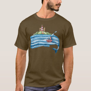 sperm whale watercolor T-Shirt