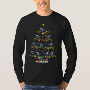 Sperm Whale   Xmas Santa Sperm Whale Christmas Tre T-Shirt