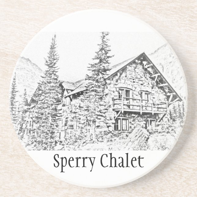 Sperry Chalet Commemorative Coaster (Front)