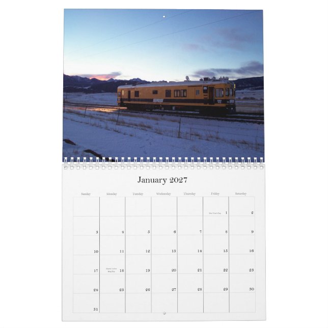 Sperry Rail Calendar 2013 (Jan 2027)