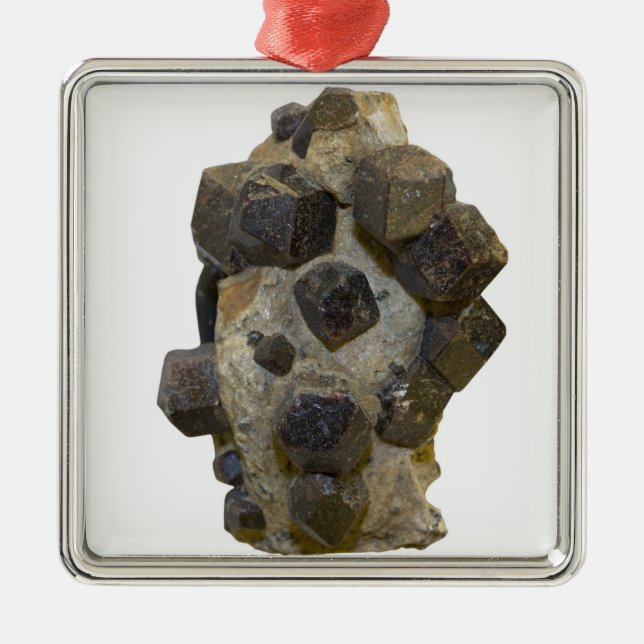 Spessartite in Matrix Metal Tree Decoration (Front)