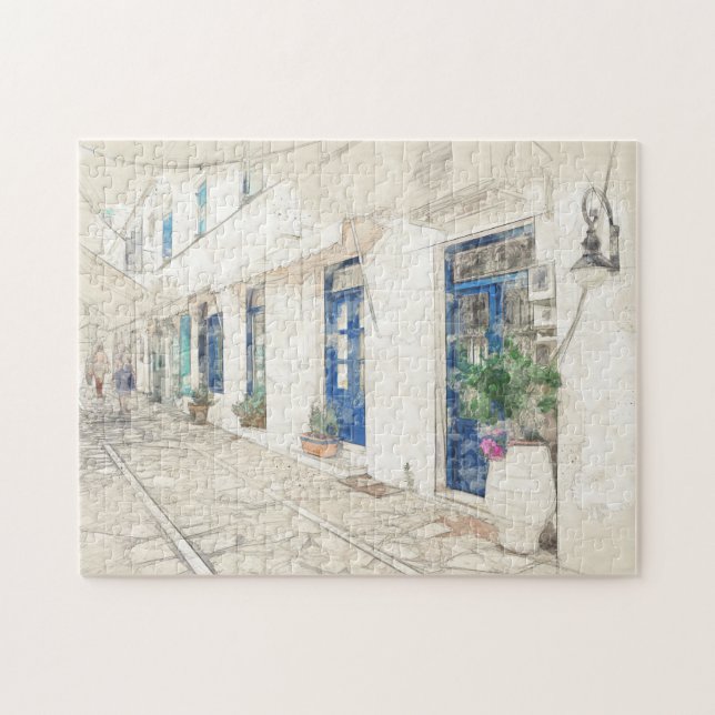 Spetses Greece Jigsaw Puzzle – Traditional Greek (Horizontal)