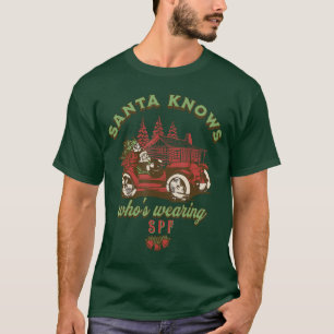 SPF Esthetician Holiday Christmas Skinherapist Der T-Shirt