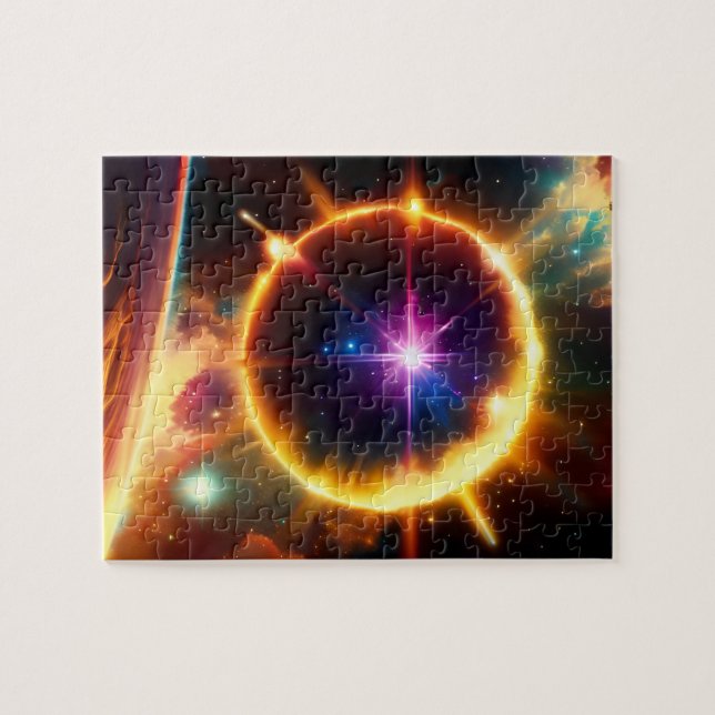 Sphere Exploding Deep in Planetary Galactic Event Jigsaw Puzzle (Horizontal)