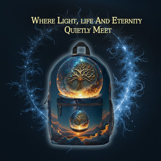 Sphere of Life – The Golden World Tree.  Printed Backpack (Creator Uploaded)