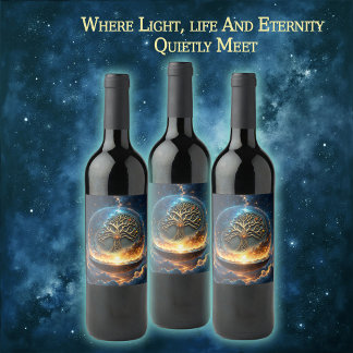 Sphere of Life – The Golden World Tree.  Wine Label