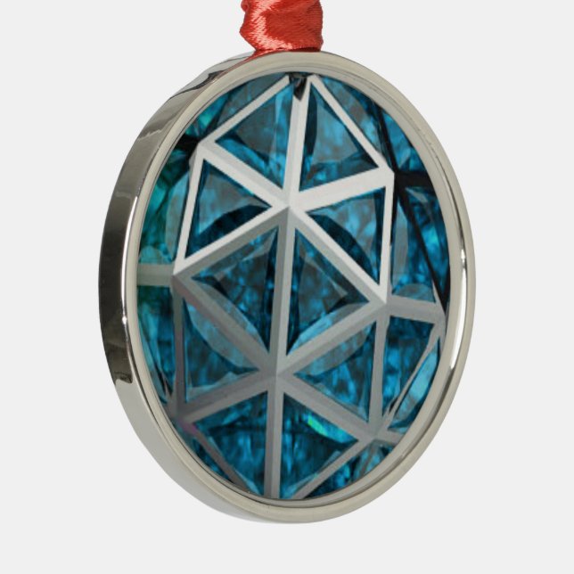 Sphere Topaz Gemstone Metal Tree Decoration (Right)